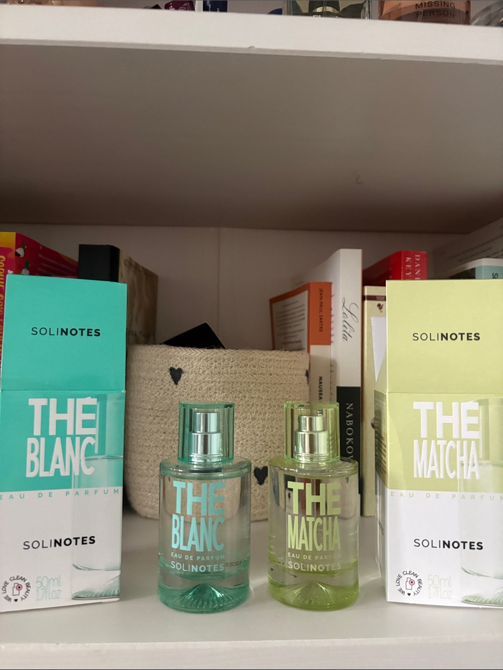 Basically brand new solinotes the blanc and the matcha size 50 with boxes bundle